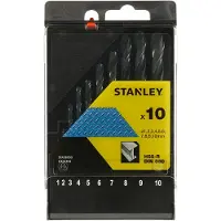 Stanley hss metaalboren cas. 10-delig