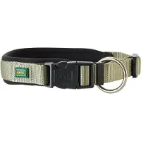 Hunter Neopreen halsband Vario Plus, olijf/zwart S-M: 35 - 40 cm nekomtrek, 20 mm brede Hond