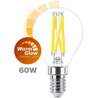 Philips Ledfilamentlamp Peertje Classic - D4,5cm - Dimbaar - Warm Wit - E14 - 5,9w