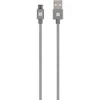 Skross USB Kabel Micro Cable, Braiding, 1,20m space gray
