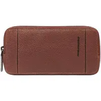 Piquadro Cronus Toilettas Leder 19.5 cm bruin