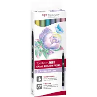 Tombow ABT Dual Brush pen 6-set Pastel