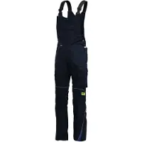 TMG KULT WORKER WORK Amerikaanse Overall HEREN Overall Werkkleding Marineblauw - Met Kniezak - Gevoerd - Met Hamerlus