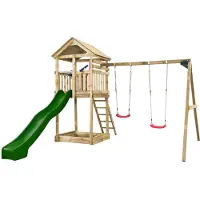 Swing King Swingking Speeltoestel Met Glijbaan Daan Groen 300cm