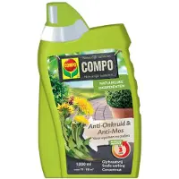 Compo Anti-onkruid & Anti-mos Concentraat - Natuurlijke Ingrediënten - Voor Paden En Terrassen - 1l Voor 110m²