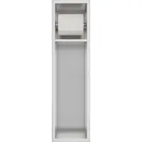 Guido Gusto Inbouw toiletrolhouder-closetborstel houder Rvs zonder klep