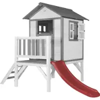 Axi Lodge XL Speelhuis Klassiek - Rode Glijbaan