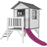 Axi Lodge XL Speelhuis Klassiek - Paarse Glijbaan
