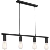 Globo Lighting MARTHA 54008-4H PENDANT METAL BLACK, 4XE27