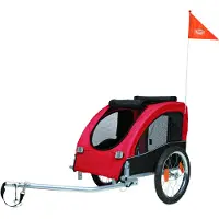 Trixie hondenfietskar zwart/rood 75x63x68 cm