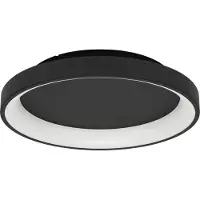 Eglo Strakke Led Plafonniere Loretello Ø 35cm Zwart