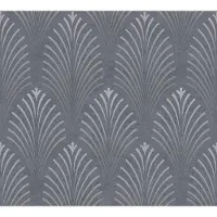 A.S. Création ART DECO BEHANG - Grijs Zilver - AS Creation Pop Style