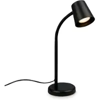 Briloner Skriva - Tafellamp - bureaulamp - met snoer - draaibaar tafellampje - excl. GU10 - 13 x 38,5 cm - zwart