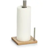 Zeller Present Rolhouder, Keukenrolhouder, Bruin, Zilver