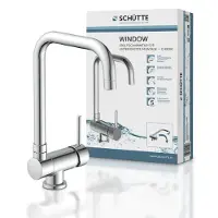 Schutte Window Design Keukenkraan - Mengkraan - Hoge, Draaibare en plooibare Uitloop - Zijdelingse Greep - Chroom