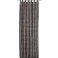 SoleVito Gordijn lussen Metropolis antraciet/bruin 140x255 cm