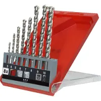 Kwb Steenborensets | hardmetalenpunt | 8-delig | Ø 3-10 mm - 038900 038900
