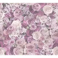 A.S. Création PRACHTIGE ROZEN BEHANG | Bloemen - roze violet - Urban Flowers