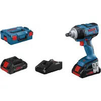 Bosch GDS 18V-300 Accu Slagmoeraanzetter 18V met 2 x accu ProCore 4.0Ah Li-Ion in doos - 06019D8202 (accu slagmoersleutel)
