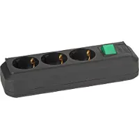Brennenstuhl Stekkerdoos 3-voudig | | 5 meter (Schakelaar, Zwart)