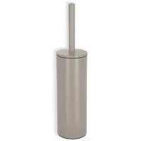 Spirella Luxe Toiletborstel in houder Cannes - beige - metaal - 40 x 9 cm - met binnenbak - Toiletborstels