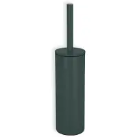 Spirella Luxe Toiletborstel in houder Cannes - donkergroen - metaal - 40 x 9 cm - met binnenbak - Toiletborstels