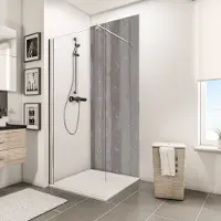 Schulte badkamer achterwand- steen beton - 100x210 - zelf inkortbaar - wanddecoratie - muurdecoratie - wandpanelen - muurbekleding