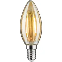 Paulmann LED kaarslamp E14 4,7W 2.500K goud, dimbaar