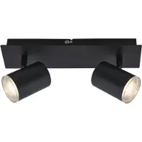 Briloner BANYO - LED Spotlight - IP44 opbouwspot - 2 flames GU10 - zwenkbare spots - lampen niet inbegrepen