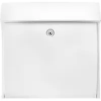 Burg wachter Brievenbus Classico 4931 - Kunststof - Wit - 38,4x37,5x14,5 Cm