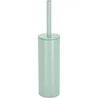 Spirella Luxe Toiletborstel in houder Cannes - mintgroen - metaal - 40 x 9 cm - met binnenbak - Toiletborstels