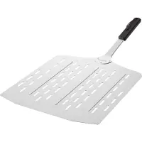 Cozze pizzaschep, hittebestendige pizzaschep, geschikt voor 17 pizzaovens, 75 x 35 x 3 cm, aluminium / roestvrij staal / kunststof, zilver