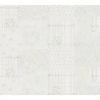A.S. Création Maison Charme - Grijs - Patchwork - 390662