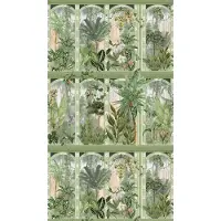 Living Walls The Wall II - Groen - Planten Behang - 393151