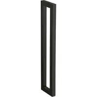 Wenko Wand Handdoekhouder Reitani zwart mat 40cm hoog - Handdoekrek - Handdoekenrek