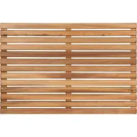 Wenko Douchemat Modell Indoor & Outdoor Douchetapijt van acaciahout, stabiel, antislip onderzijde (1 stuk)
