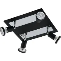 Eglo 94966 Sarria Spot Staal Zwart/Chroom - 4 x GU10