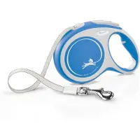 Flexi New Comfort - Rollijn Hondenriem Tape - Blauw - L - 8 m - Grote en Actieve Honden