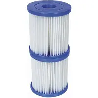 Bestway Zwembadfilter Set van 2 Blauw 10,6x13,6cm