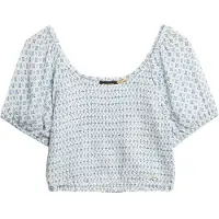 Superdry Blouse navy / lichtblauw / wit
