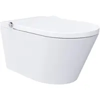 Sanilux Douche WC Deluxe Randloos Met Softclose Zitting Wit