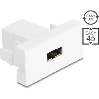 DeLOCK Easy 45 module EASY-USB 2.0 Type-A female to EASY-USB Type-A female white