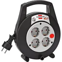 Brennenstuhl Vario Line kabelhaspel 4-voudig 5m