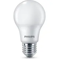 Philips E27 LED lamp A60 8W 2700K mat 3/pak