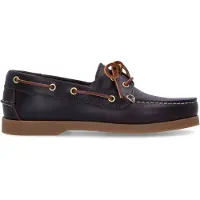 Manfield Bruine leren bootschoentjes | Maat 40