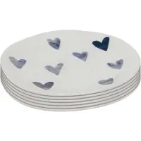 Kare design Borden Cuori 22cm (6/set)