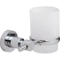 TESA 40284-00000-00 LOXX Tandenborstelbeker Lijm Chroom (glanzend), Wit (gesatineerd)