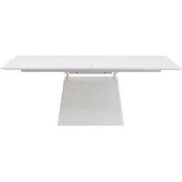Kare design Uitschuifbare eettafel Benvenuto rechthoek wit