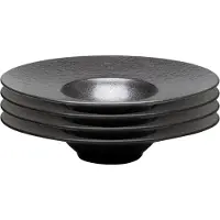 Kare design Soepborden Cosmos Ø27cm zwart (4/set)