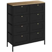 Vicco Belaro Ladekast – 80 x 95 cm met 8 laden Zwart